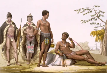 Vol II Pl. 57 Gonqui Hottentotten van de Kaap 